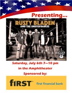 Music in the Amphitheater - Rusty Bladen & the Unstoppables